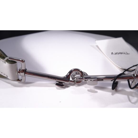 Theory Women's Transformer Patchwork Strap Military Green Halyan Leather NWT 125 - Picture 13 of 15